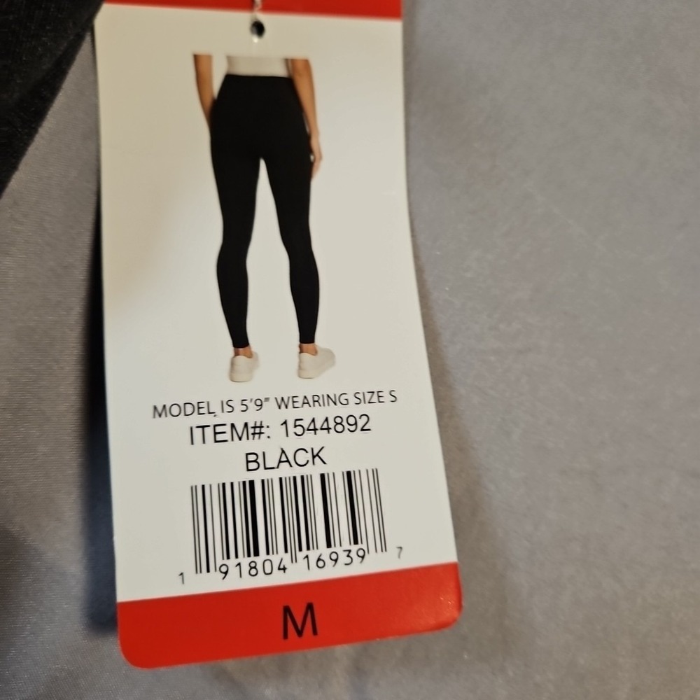 Matty M Ladies Live-in Legging 3" Waistband Black Medium NWT - Picture 7 of 7